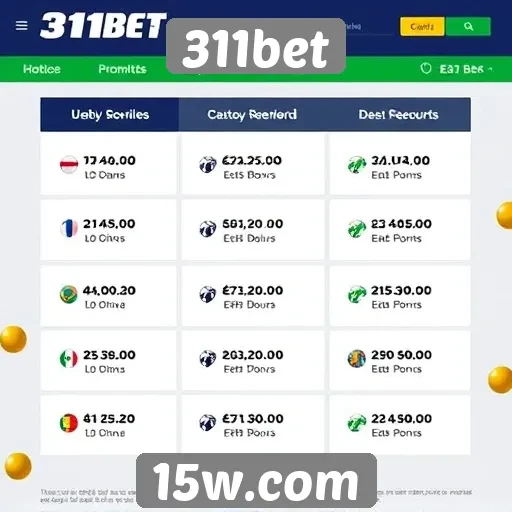 Promoções e bônus atrativos na 311bet