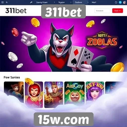 Variedade de jogos disponíveis na 311bet